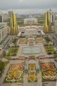 View from Bayterek tower