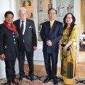 Diplomatisk uppvaktning av Sydafrikas Ambassadör Faiht Radebe och Vietnams Ambassadör Tran Van Hinh and Mrs Doan Minh Tuyen.