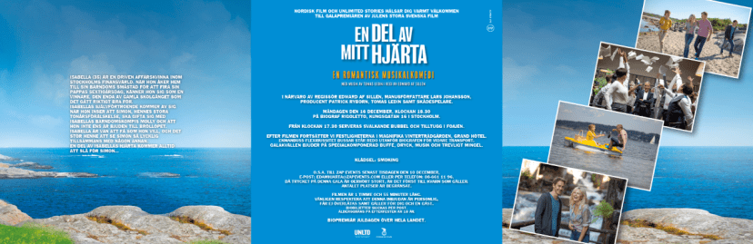 thumbnail_Bevakning av Festligheterna i samband med Galapremiären av Julens stora svenska film EN DEL AV MITT HJÄRTA, måndagen den 16 december 2019